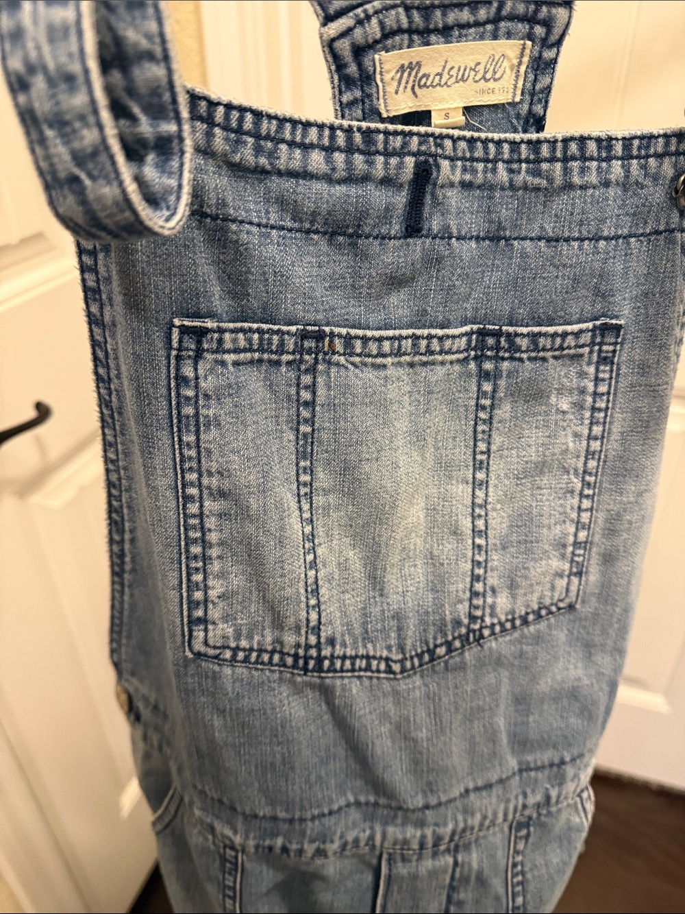 Madewell Denim Women's Distressed Overalls - Picture 7 of 9